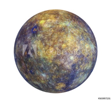 Picture of Planet Mercury Isolated